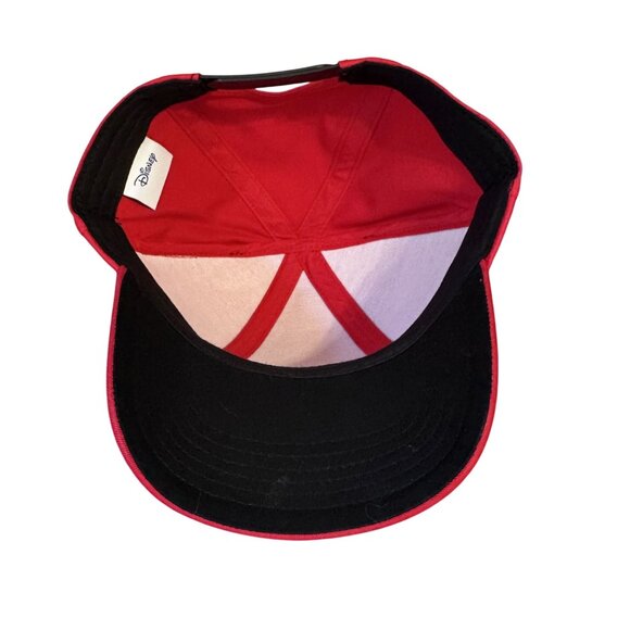 Disney Minnie Mouse Hat Snap Back Adjustible Ball Cap Red Women/Youth VGC - Picture 5 of 5